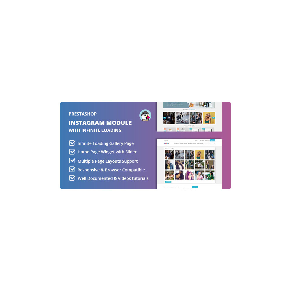 Instagram Home Widget Prestashop