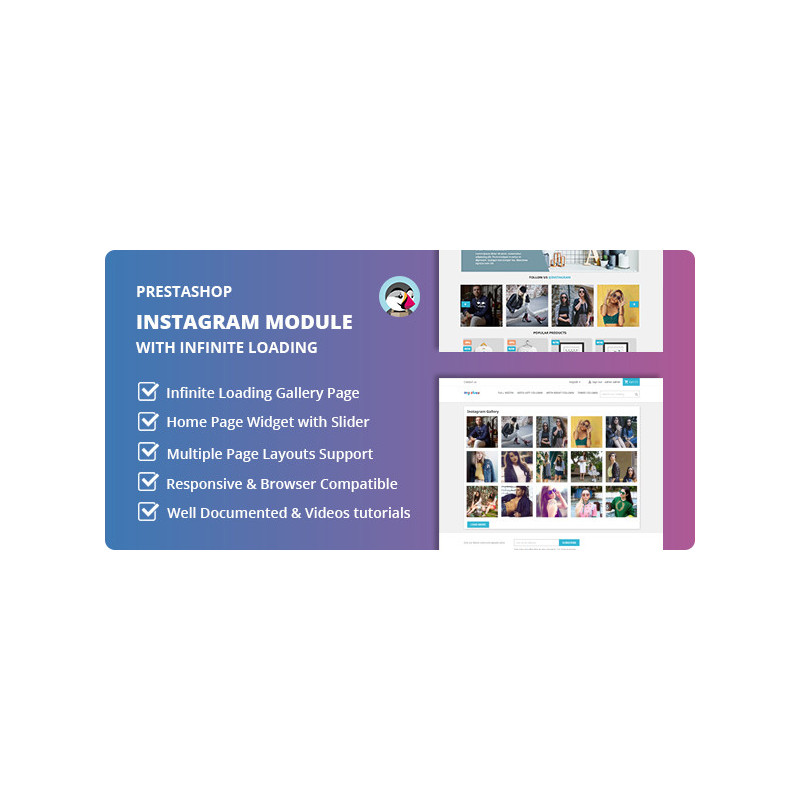 Instagram Home Widget Opencart